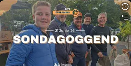 (Live): Sondagoggenddiens | 21 Junie 2026 | Worcester Christen Gemeente